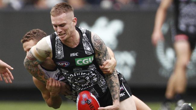 Magpies premiership player Dayne Beams played just nine games for Collingwood after returning from Brisbane at the end of 2018.