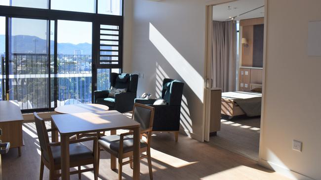 A one-bedroom apartment at The Terraces at Benevolent Living. It is the first aged care facility to offer rooms for married couples.