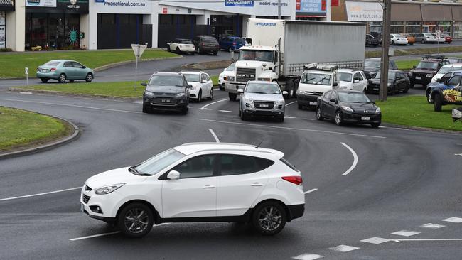 The roundabout has been labelled a hot spot for accidents. Picture: Chris Eastman