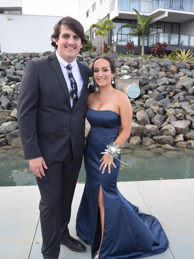 Seamus Telford and Jessica Pini at the Proserpine State High School formal. Picture: Elyse Wurm