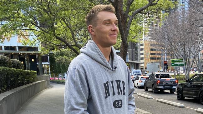 Patrick Cripps the morning after. Picture: Twitter/Stephanie Ferrier