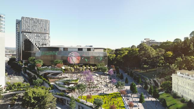 The Brisbane Arena will be developed in time for Brisbane 2032. Picture: Populous/Cross River Rail Delivery Authority