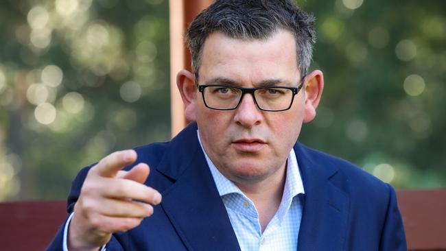 MELBOURNE, AUSTRALIA - NewsWire Photos AUGUST 9, 2022 : Victorian Premier Dan Andrews announces that the government is set to distribute three million free N95 and KN95 masks over the coming weeks to try and ease pressure on the stateÃs health system. . Picture NCA NewsWire / Ian Currie