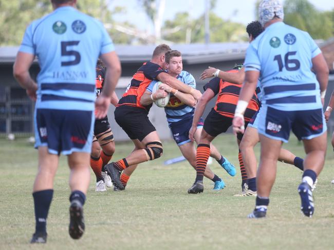 GCDRU round 2. Helensvale vs. Coomera. 1st Grade. Fraser Cox. 13 April 2024 Helensvale Picture by Richard Gosling