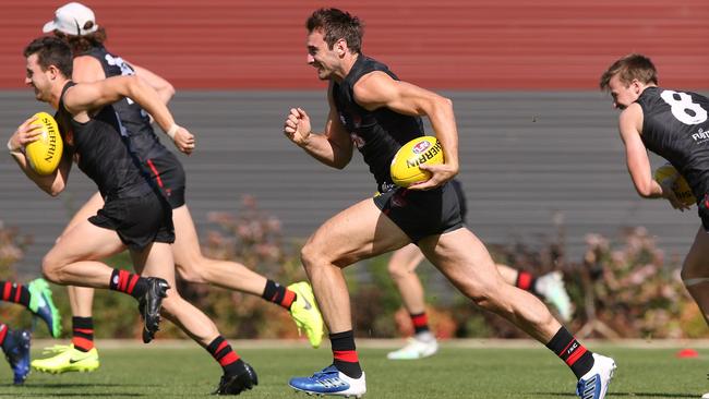 Jobe Watson will return in a new-look Essendon line-up tonight. Picture: Wayne Ludbey