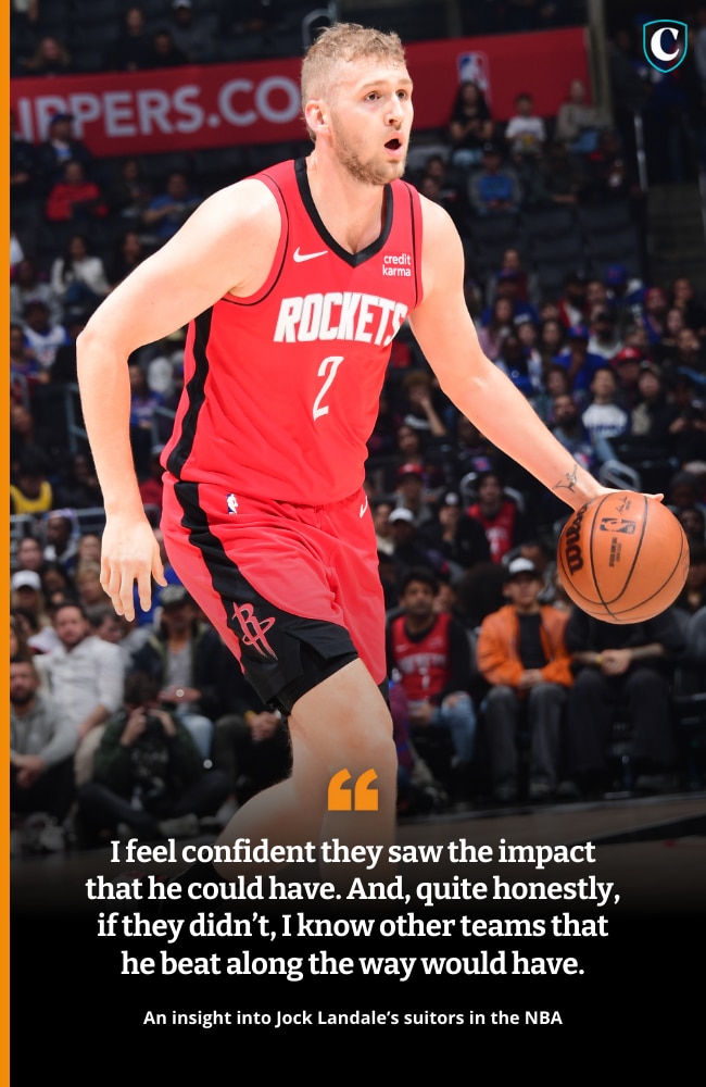 Jock Landale is backing himself in the NBA.