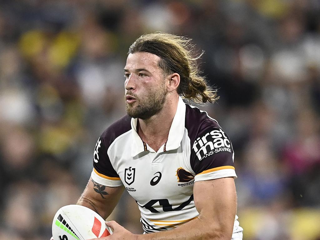 Hetherington would like to stay at the Broncos but is stuck behind star lock Pat Carrigan. Picture: Getty Images