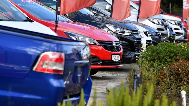 The Muirs Holden car dealership in Sydney’s Ashfield. Picture: AAP