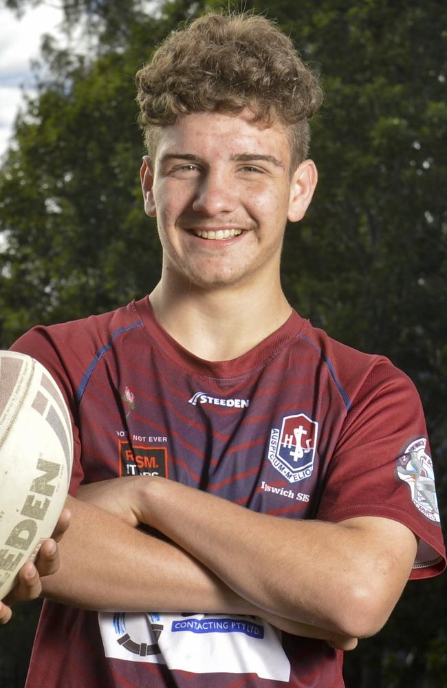 Mason Pintegne in his early years at Ipswich State High making the Queensland team.