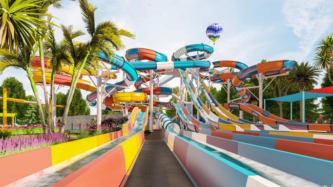 Dreamworld renders for new waterslide.