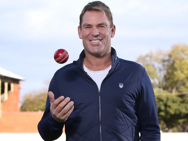 EMBARGOED UNTIL 6PM THURSDAY MAY 17, 2018....... . Shane Warne , new signing to the Fox Cricket commentary team . Pic: Michael Klein