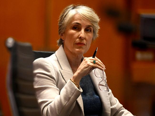 NSW Director of Public Prosecutions Sally Dowling SC takes questions during a NSW Budget Estimates hearing at the Parliament of NSW in Sydney, Wednesday, March 6, 2024. (AAP Image/Dan Himbrechts) NO ARCHIVING