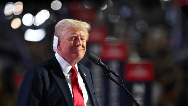 Former US president Donald Trump at the Republican National Convention in Milwaukee last week. Picture: Getty Images