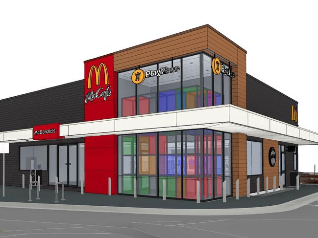 Artist impression of a new McDonalds which is planned for a site in Ormeau South. Picture: Supplied.