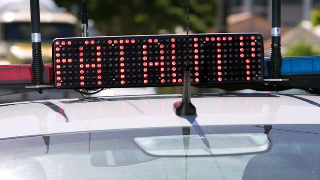 Queensland Police Service fatality sign. Generic fatal road crash.