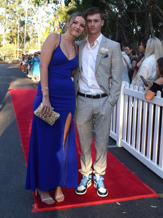 Billie-Mae Collins and Hunter Lack at the North Rockhampton High School Formal 2023.
