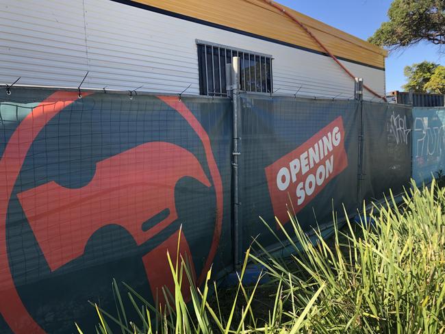 Construction work was well underway on Friday, May 12, 2023, at the Bunnings Warehouse site at Frenchs Forest where the biggest Bunnings  - five storeys - in Australia is being built. Picture: Jim O'Rourke