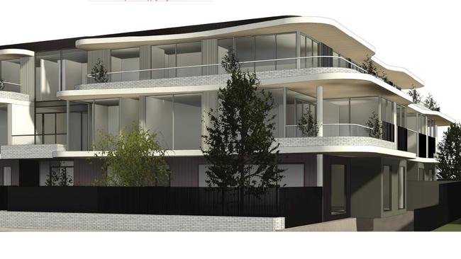 Artist's impressions of the Ocean Grove apartment block