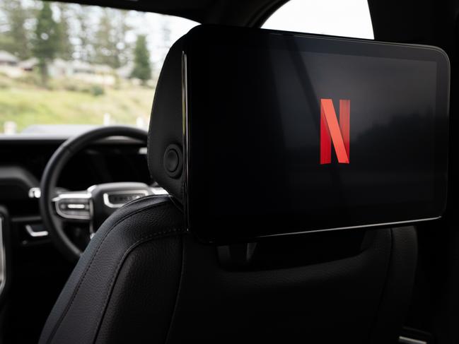 Screens in the back (for the kids). Picture: Supplied
