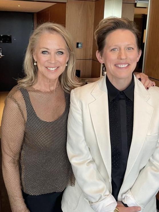 Gaynor Wheatley and Poppy Stockell at the 2024 Logie Awards. Picture: Instagram