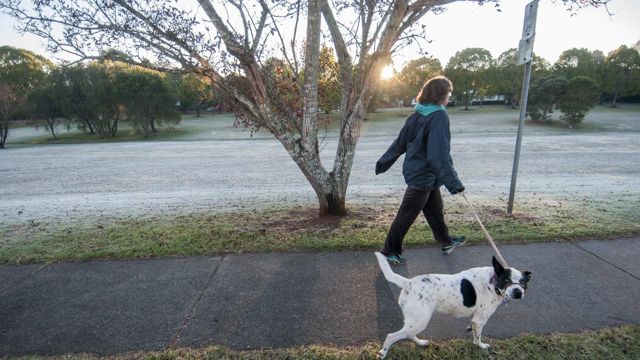 OH SNAP: Time to rug up! Toowoomba’s two day cold snap is all due to some a number of wind cells coming up for the soother states. With front and negative temperatures forecast for tomorrow, now is a good time to get that heater running and a nice warm pair of bedsocks on. Picture: David Martinelli