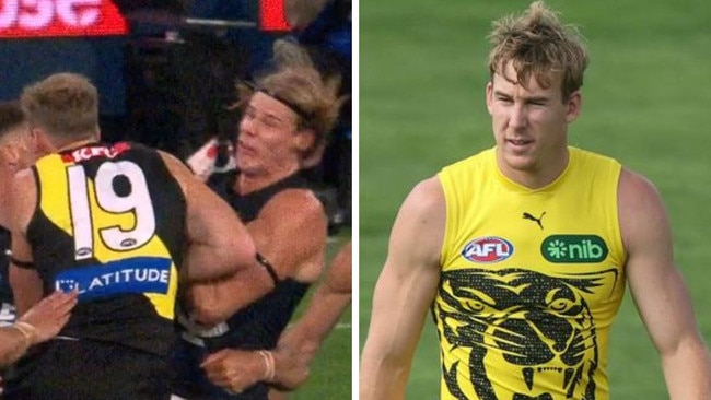 Tom Lynch has learned his fate for his high shot on Tom De Koning. Photos: Fox Sports/Getty Images