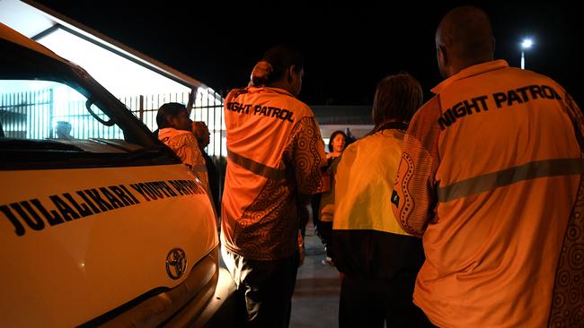 Julalikari Youth Night Patrol is one of many services the corporation offers. (AAP Image/Dan Himbrechts)