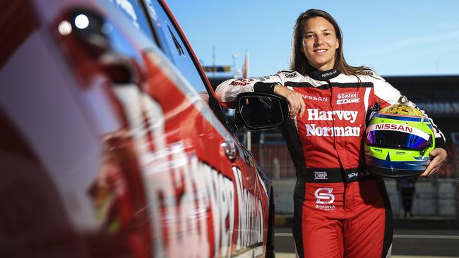 Nissan driver Simona de Silvrestro is determined to make Bathurst 1000 history. Picture: Dylan Robinson