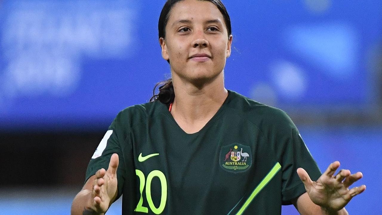 Matildas v Norway quarterfinal; Matildas skipper Sam Kerr; Ada ...