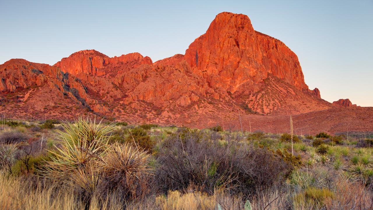 Early morning light on the Chisos mountains in Big Bend National Park located in the US state of Texas. Picture: iStock