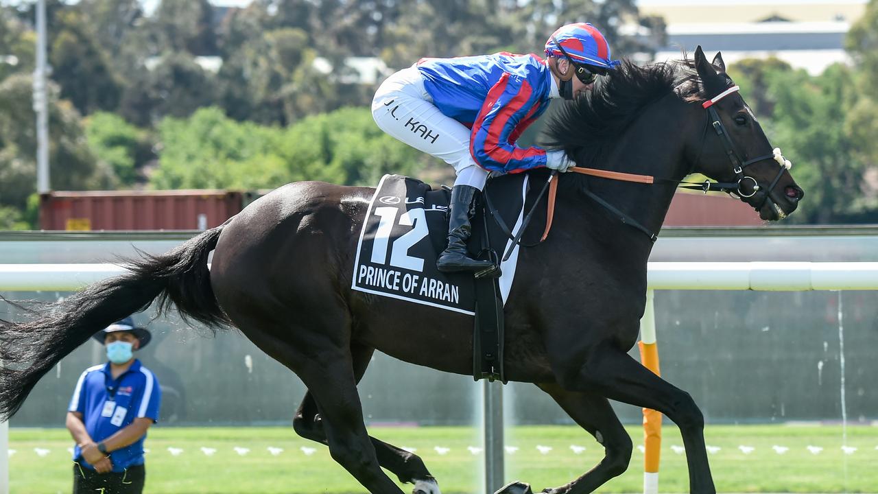 Prince Of Arran (GB) ridden by Jamie Kah placed again in the Melbourne Cup.