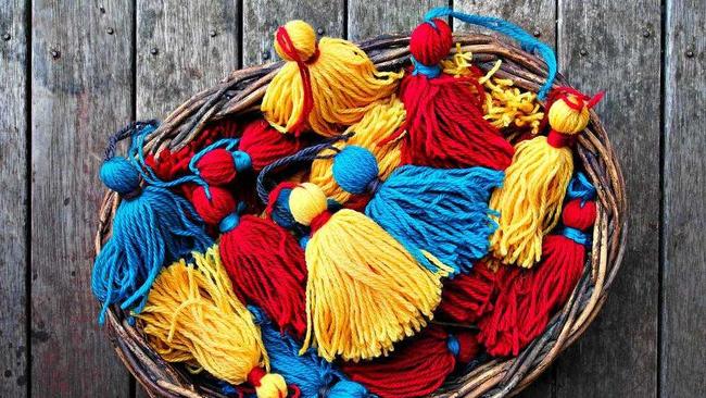 Wool tassels for medieval projects. Picture: Contributed