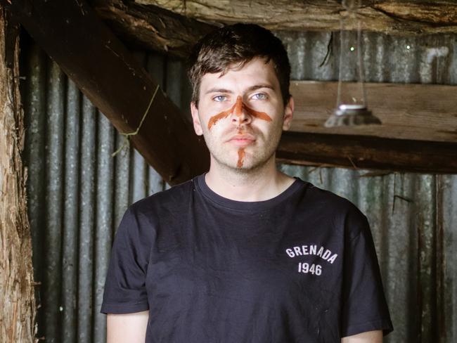 DarkLab Tasmanian Aboriginal cultural advisor Caleb Nichols-Mansell. Picture: DarkLab Media