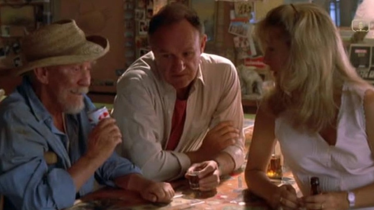 #70: Floyd in Full Moon in Blue Water (1988) - Hackman plays a bar owner who turned into a recluse after the mysterious disappearance of his wife until a woman comes into his life to help save his business.