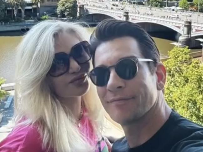 Orfeh and Andy Karl   in Melbourne in February. 2024.Picturer: Supplied/Instagram