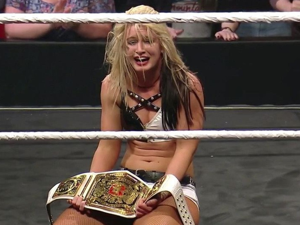 Toni Storm can't believe she beat Rhea Ripley for the WWE NXT title. 