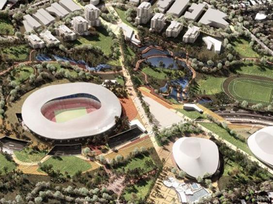 Concept designs for the new stadium at Victoria Park. Picture Archipelago Architects