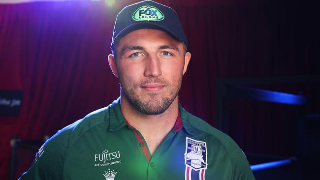 Sam Burgess at the launch of Fox League’s Retro Round. Picture: Brett Costello