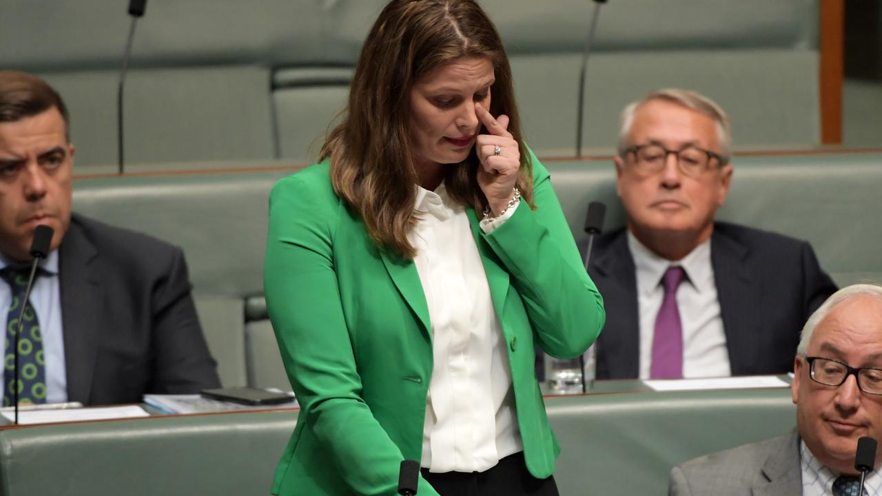 Ms Ellis during her valedictory speech. Picture: Getty