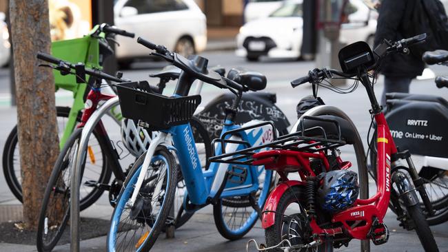An inquiry held by the NSW Legislative Council recommended “significant and urgent reform” to the state’s mobility device laws. Picture: NewsWire/Monique Harmer