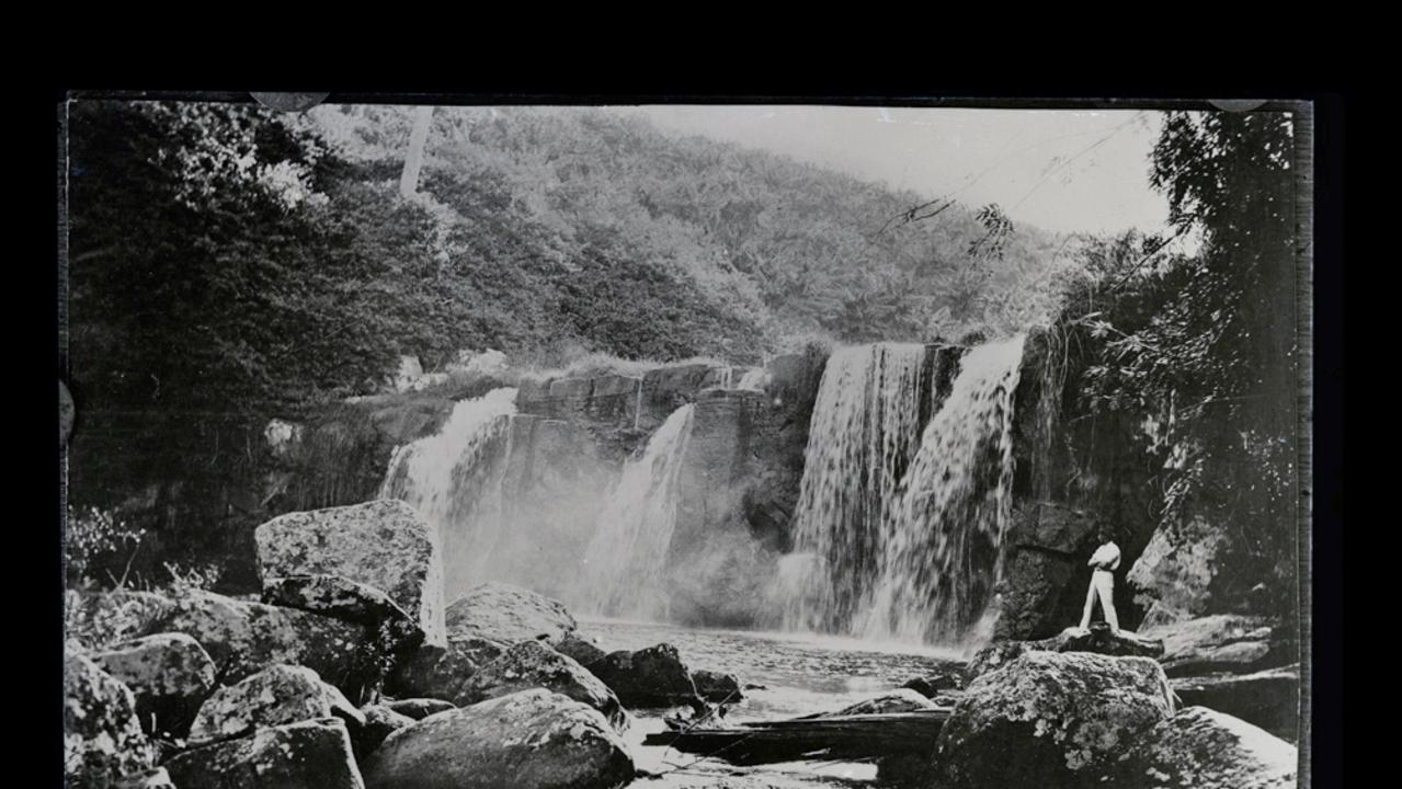 Marom Falls Near Lismore, from the Rose Stereograph Company Collection.