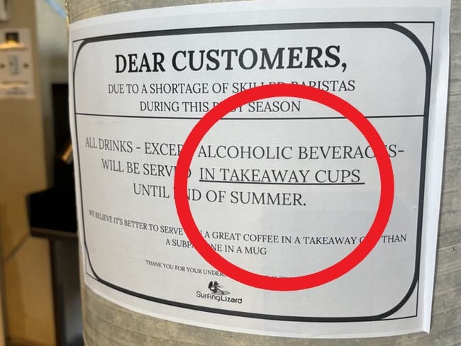 Cafe’s takeaway cup decision blasted