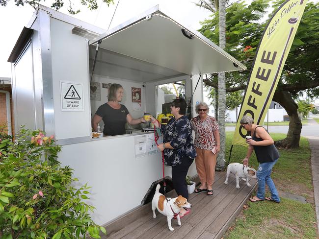 Louise Whitcher serves customers at Nook On The Park. Picture: Mike Batterham.