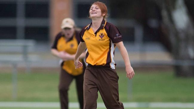 Kensington's Katelyn Pope is often asked if she is Redbacks leg-spin prodigy Lloyd Pope’s sister. Picture: Supplied