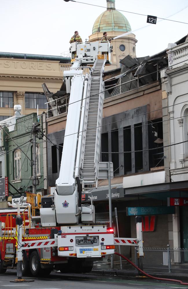 The LUX nightclub on Chapel Street went up in flames last year. Picture: David Crosling