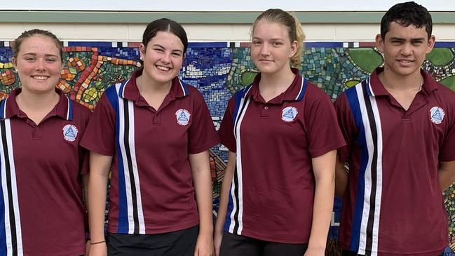 Students proudly wearing their Mundubbera State College uniform.