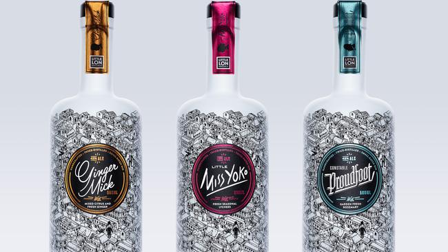 Little Lon has created three gins from its Little Lonsdale St distillery. Picture: Supplied.