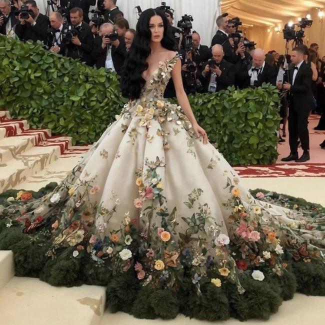 Katy Perry appeared to be at the Met Gala, thanks to this AI-generated image of the star. Picture: Twitter