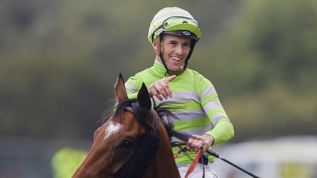 Jay Ford rides Ruberto for Gerald Ryan and Sterling Alexiou on Tuesday. Picture: Getty Images