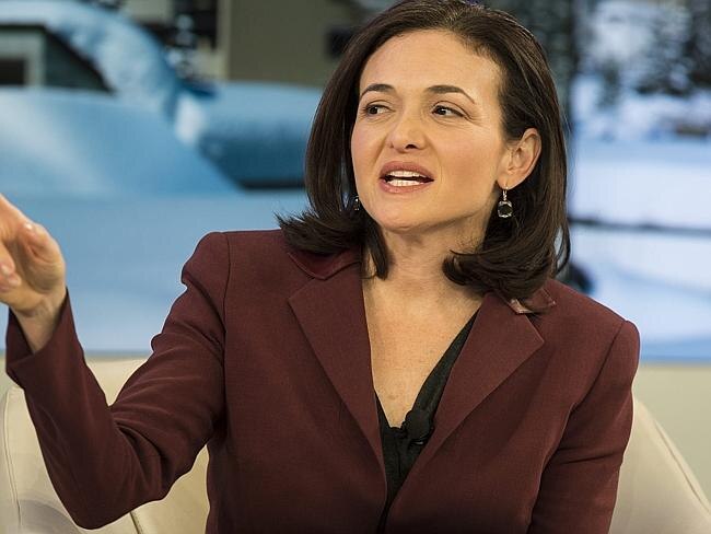 Facebook chief operating officer Sheryl Sandberg at the Davos World Economic Forum.